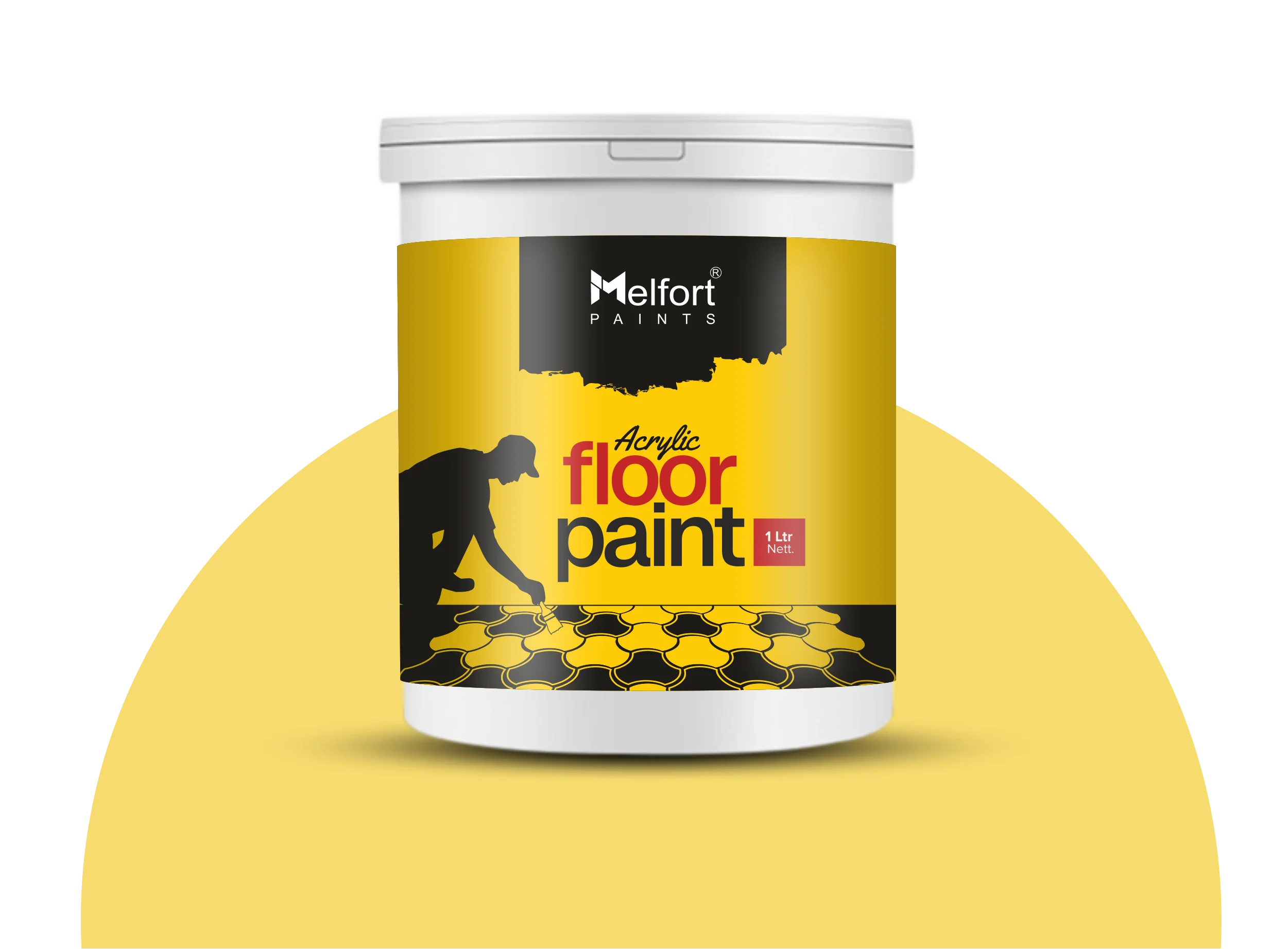 Acrylic Floor Paint Jar